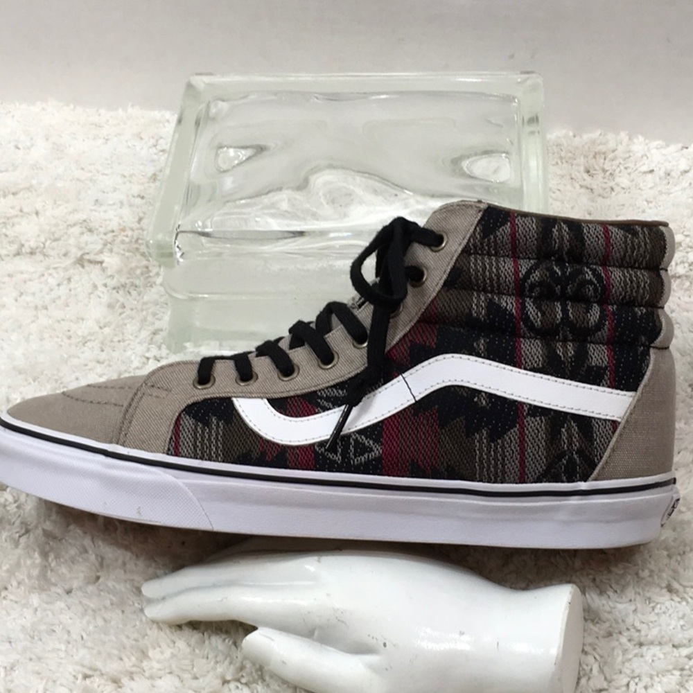 Vans plaid high tops men’s 12